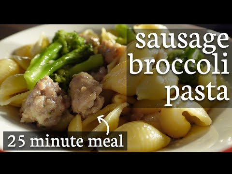 Weeknight Dinners Difficult? This Meal Will Change Them Forever. Broccoli, Sausage, and Pasta.