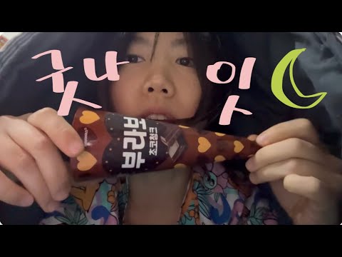 아이스크림이 녹아서 슬픈 INFP 리얼사운드 ASMR 먹방 여러분 잘자요~~~~^0^ zZ 굿나잇 🌙