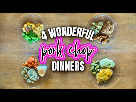 4 EASY Pork Chop Dinners | Budget Meal Ideas for Families | What's for Dinner | MEL COOP