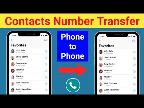 Contacts Number Transfer Mobile to Mobile, Old Phone se New Phone me All Contacts Number kaise bheje