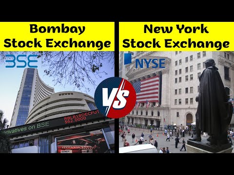 Bomaby Stock Exchange vs New York Stock Exchange Comparison in Hindi |  BSE VS NYSE 2024