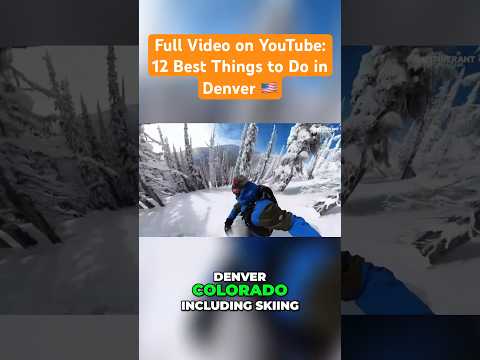 🇺🇸 Unforgettable Skiing and Snowboarding in Denver - Adventure Awaits! | Things to Do in Denver