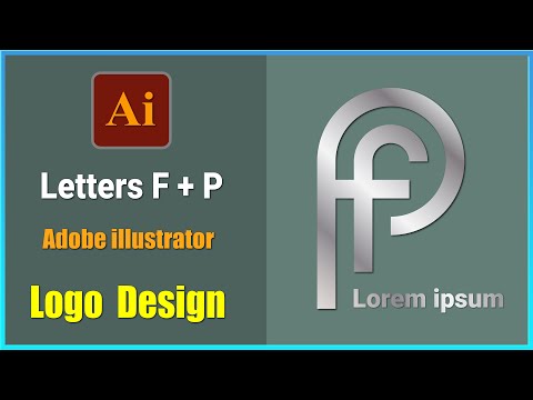 Design F P Letter Logo in Adobe Illustrator | Logo Design Tutorial