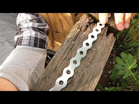 Fence Repair Using Hanger Strap | Quickly & Easily Mend a Fence with Rotting Wood Boards or Posts