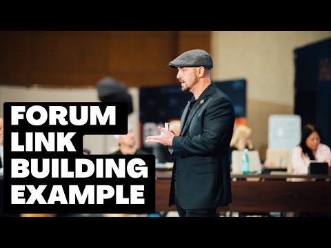 Forum Link Building Example with Dr. Brett Lane