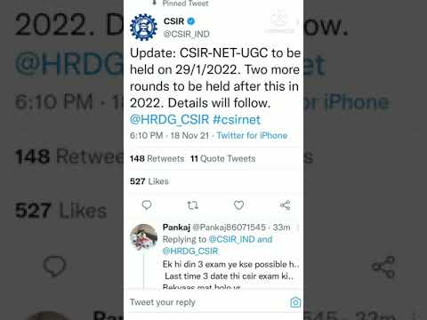 CSIR-NET-UGC LATEST UPDATE 🙄🙄@HRDG_CSIR #csirnet #latest_news #csirnet2022 #shorts