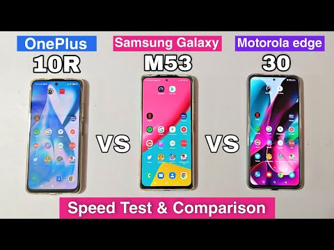 OnePlus 10R 5G vs Samsung galaxy m53 5G vs Motorola edge 30 5G Speed Test | Flagship Killer 😱