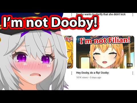 Filian Reacts To "Hey Dooby, do a flip! Dooby:"