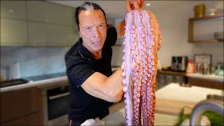 Iron Chef Dad Cooks Octopus!