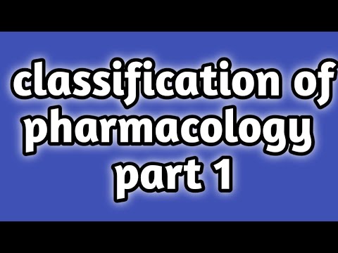 classification of pharmacology