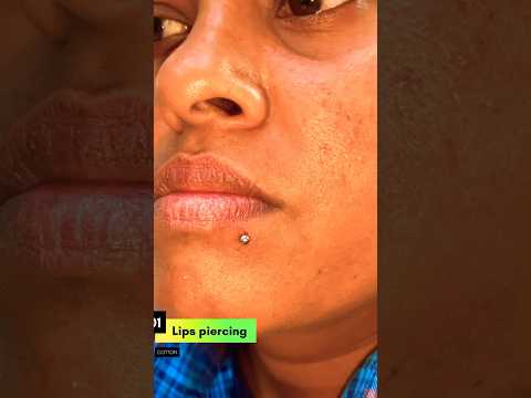 Lips 👄 piercing painless piercing #viral #shorts_video #youtube #piearcing