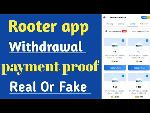 Rooter app withdrawal payment proof | Rooter App Real Or Fake |