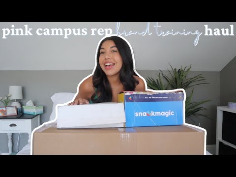 what i received from PINK for campus rep brand training!! | sjsu campus rep 2022-2023