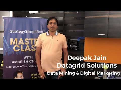 Transformational Experience Sharing by Mr. Deepak Jain, Founder, DataGrid Solutions, at MasterClass®