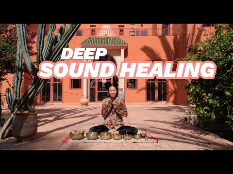 DEEP SOUND HEALING WITH TIBETAN SINGING BOWL.