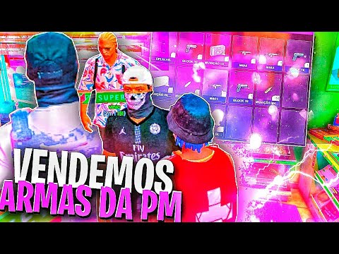 fiquei RICO ROUBANDO ARMAS DA PM com MOD MENU GTA RP