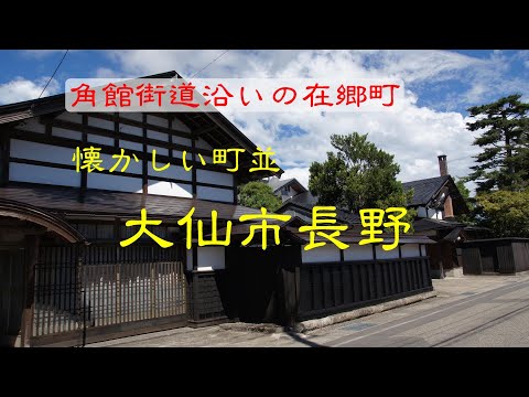 懐かしい町並　　大仙市長野　　秋田県