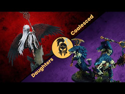 Age of Sigmar Battle Report: Daughters of Khaine vs Seraphon Coalesced: Krethusa vs Kroxigor!!