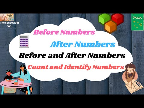 Before and After Numbers for Kids/ How to Teach Before and After Numbers for Kids/ Count and Match