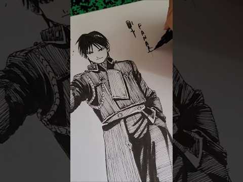 Full Metal Alchemist Roy Mustang #youtubehighfive #fanart #animefanart #anime