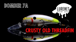 Bomber Model 7A Crusty Old Threadfin - Lurenet Paint Shop (Custom Painted Lures)