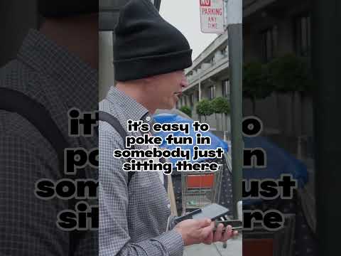 Homeless Man in San Francisco Entertained by the Tenderloin #sanfrancisco #homeless #tenderloin