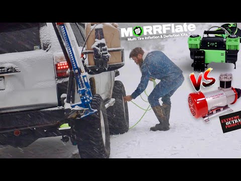 MORRFlate TenSix PSI Pro 12v Portable Compressor – Gen2 VS Outback ExtremeAire High Output