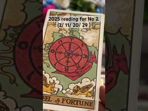 2025 reading for No 2. (2/ 11/ 20/ 29).     #no2 #newyear #newyearreading #tarot