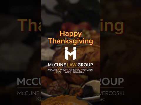 Happy Thanksgiving from McCune Law Group. #thanksgiving #happythanksgiving #mlg #mccunelawgroup