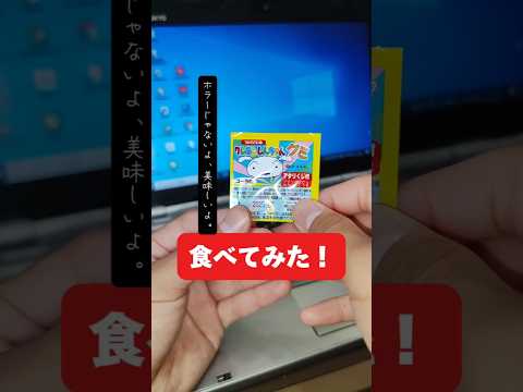 クレヨンしんちゃんグミを食べてみた！シロは関係ないけど、クレヨンしんちゃんでめちゃめちゃ怖いホラー回あったよね。森の中の家に泊まりに行くやつ。#美味しかった #お菓子 #美味しい #ホラートーク