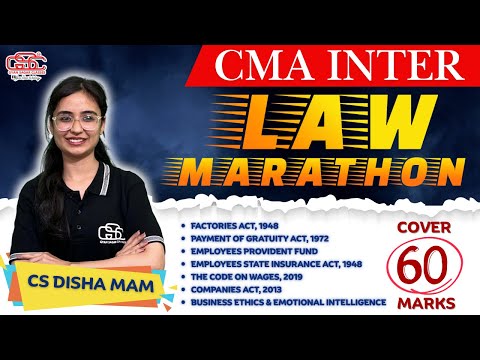 CMA INTER LAW MARATHON PART 2 | COMPANY LAW PART | GYAN SAGAR CLASSES |