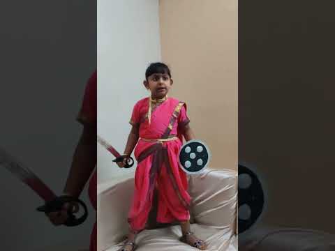 Little Samiksha as Jhansi ki Rani