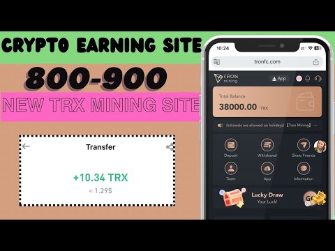 today withdrawal Website | best TRX Mining site I make money online | new trx mining site