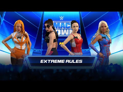 WWE 2K22 - AWA knockdown: Chloe vs Leah vs Faye vs