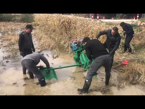 The latest operation simple diesel single wheel tillage / micro water wheel tillage