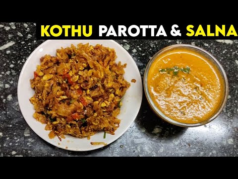 Kothu parotta & Empty salna recipe | Quick Empty salna | Homemade kothu parotta salna |