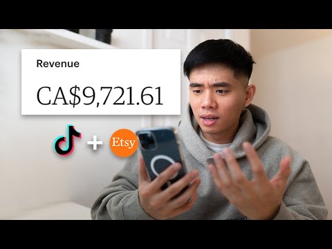 How I Made $9,721 On Etsy Using Tiktok (In 2 Months)