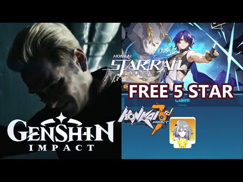 Honkai vs Genshin vs Honkai players receiving a FREE 5 STAR character