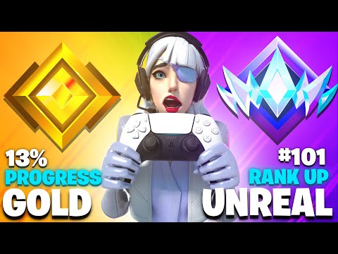 Gold to Unreal SPEEDRUN (Console Fortnite Ranked)