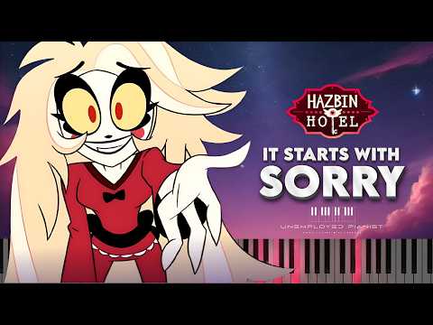 It Starts With Sorry - Hazbin Hotel (Piano cover and Karaoke)