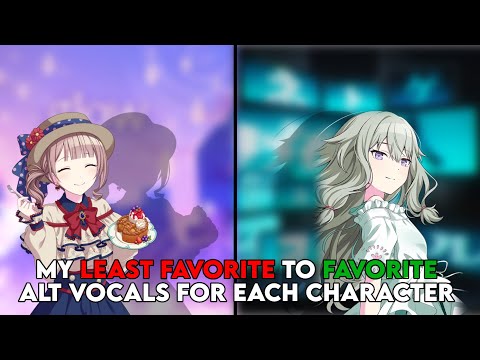 my LEAST FAVORITE to FAVORITE ALT VOCALS for EACH CHARACTER [ project sekai ]