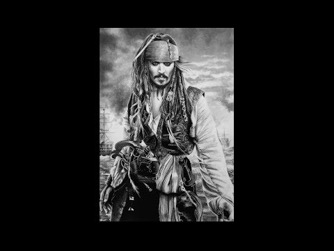 Jack Sparrow ♥ Johnny Depp ♥ Pirates of the Caribbean ♥ SPEED DRAWING