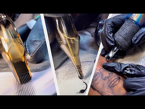 Tattoo Technique Compilation - shading, lining, coloring.