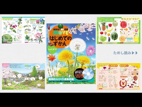 【図鑑MOVEのためし読み】「はじめてのずかん」に「植物」が登場！