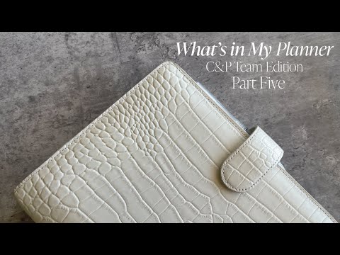 What's in My Planner | Team Edition | Part Five | Planner Flip Through | Cloth & Paper