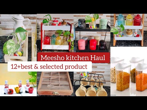 Meesho Space saving organizer HAUL || MEESHO must have kitchen products || kitchen racks #meeshohaul