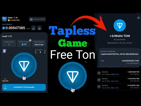 tapless game | Tapless Games New FREE Ton Bot | Tapless Games Real or Fake | Daily 0.2 Ton Withdraw