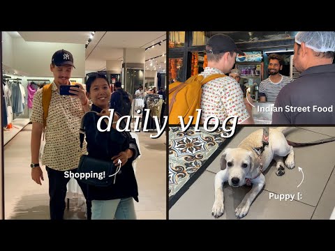 A day in my life vlog: Cafe, Shopping, Indian Street Food | India vlog 66