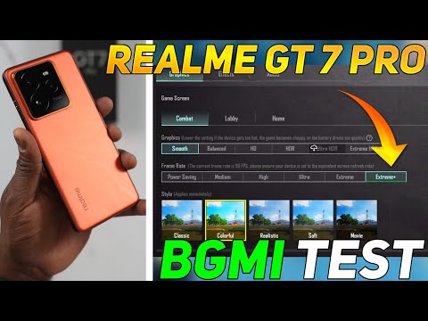 REALME GT 7 PRO BGMI TEST | REALME GT 7 PRO GAMING TEST | SNAPDRAGON 8 ELITE CHIPSET 🔥🔥