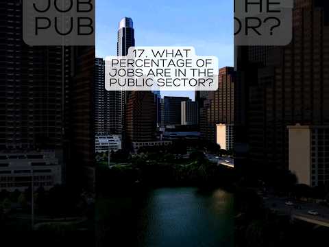 17. What percentage of jobs are in the public sector?